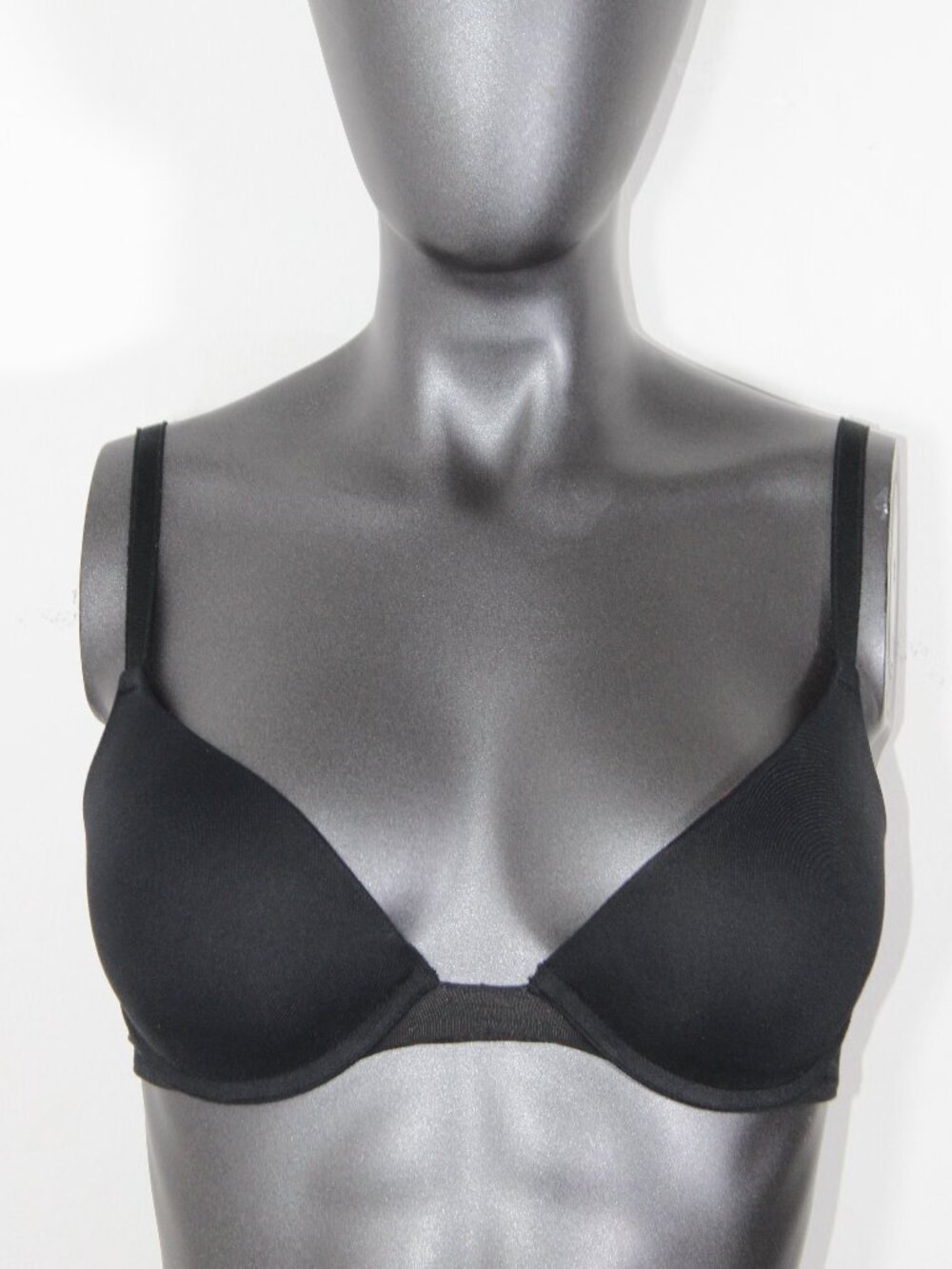 PINK Victoria's Secret Wear Everywhere Push-Up Bra Black/Hot Pink